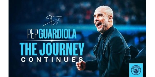 Guardiola uusii Manchester Cityn ja Guardiolan välisen kymmenen vuoden sopimuksen vuoteen 2027 asti. Guardiola uusii Manchester Cityn ja Guardiolan välisen kymmenen vuoden sopimuksen vuoteen 2027 asti.